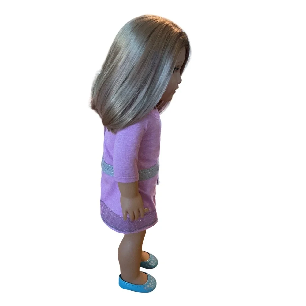 American Girl Truly Me Doll 86 Blonde Hair Pink Blue Highlights Hazel Eyes 18 in